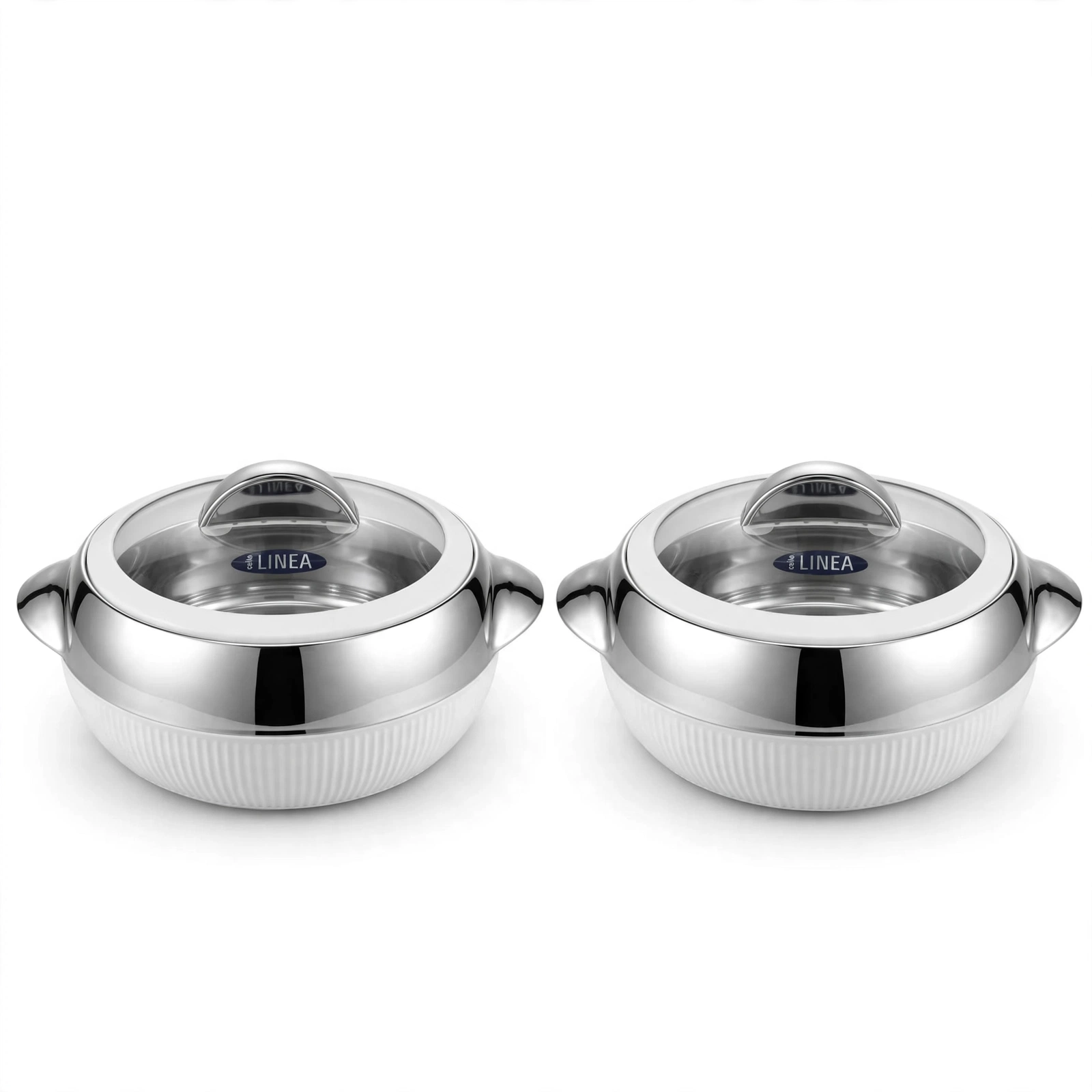 Cello Linea Insulated Hot Pot 2 Pcs Set 1100+1100 ml - Stainless Steel