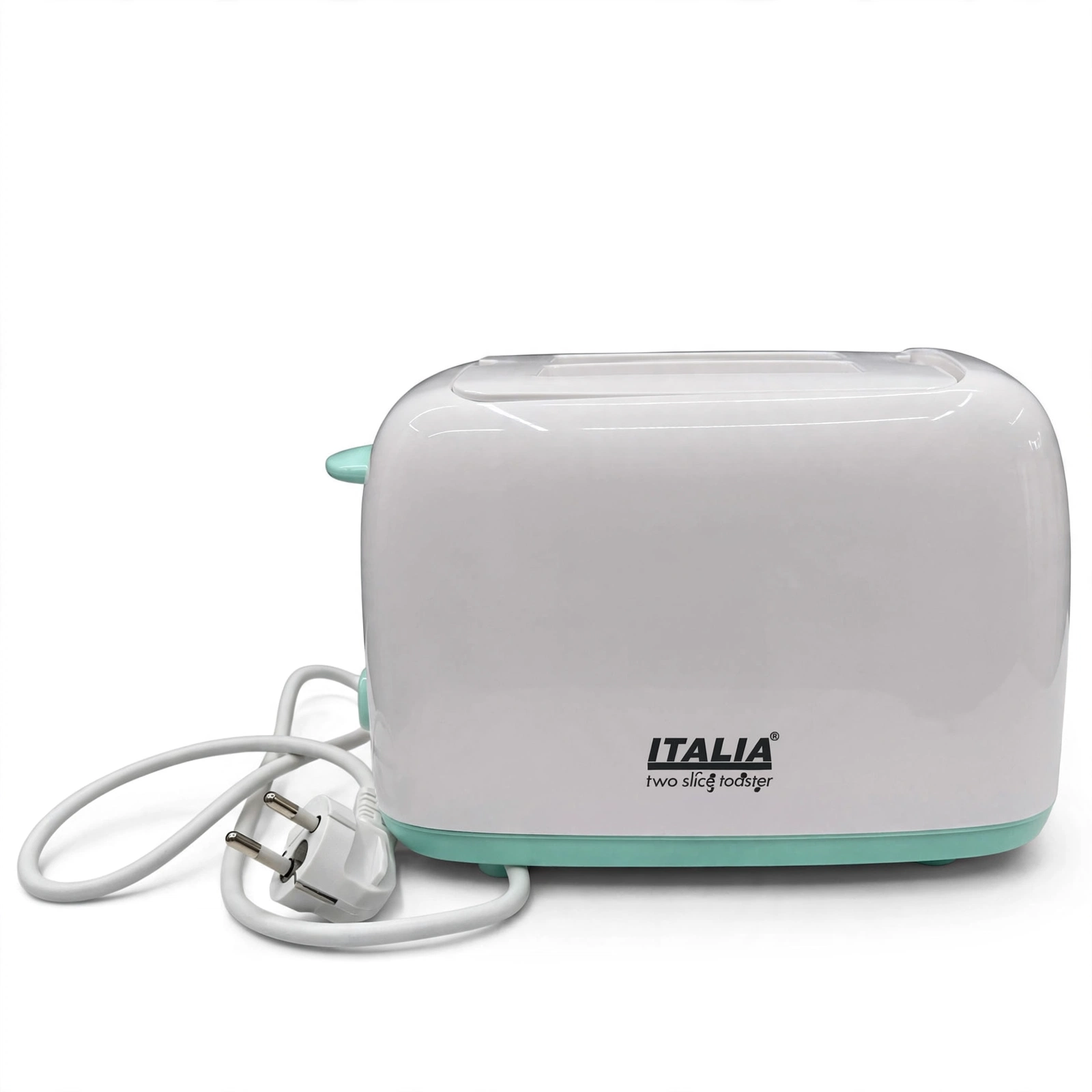 Italia 2 Slice Pop Up Bread Toaster - Automatic Electric Toaster