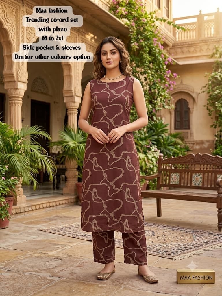 Trendy Printed Co-ord Set with Palazzo