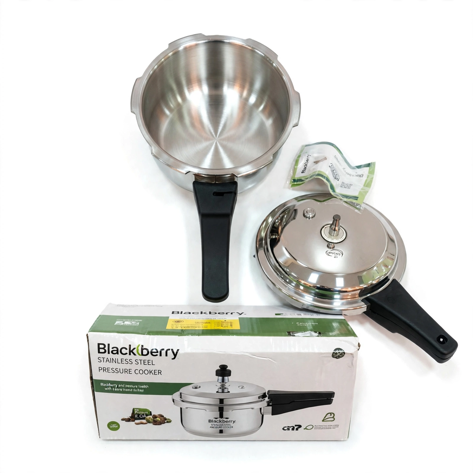 Blackberry Stainless Steel Milk Pan Saucepan with Lid - 2 Litre