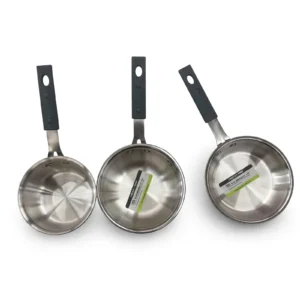 Premium Stainless Steel Sauce Pan Set 3 Pcs - Small Tea Pan